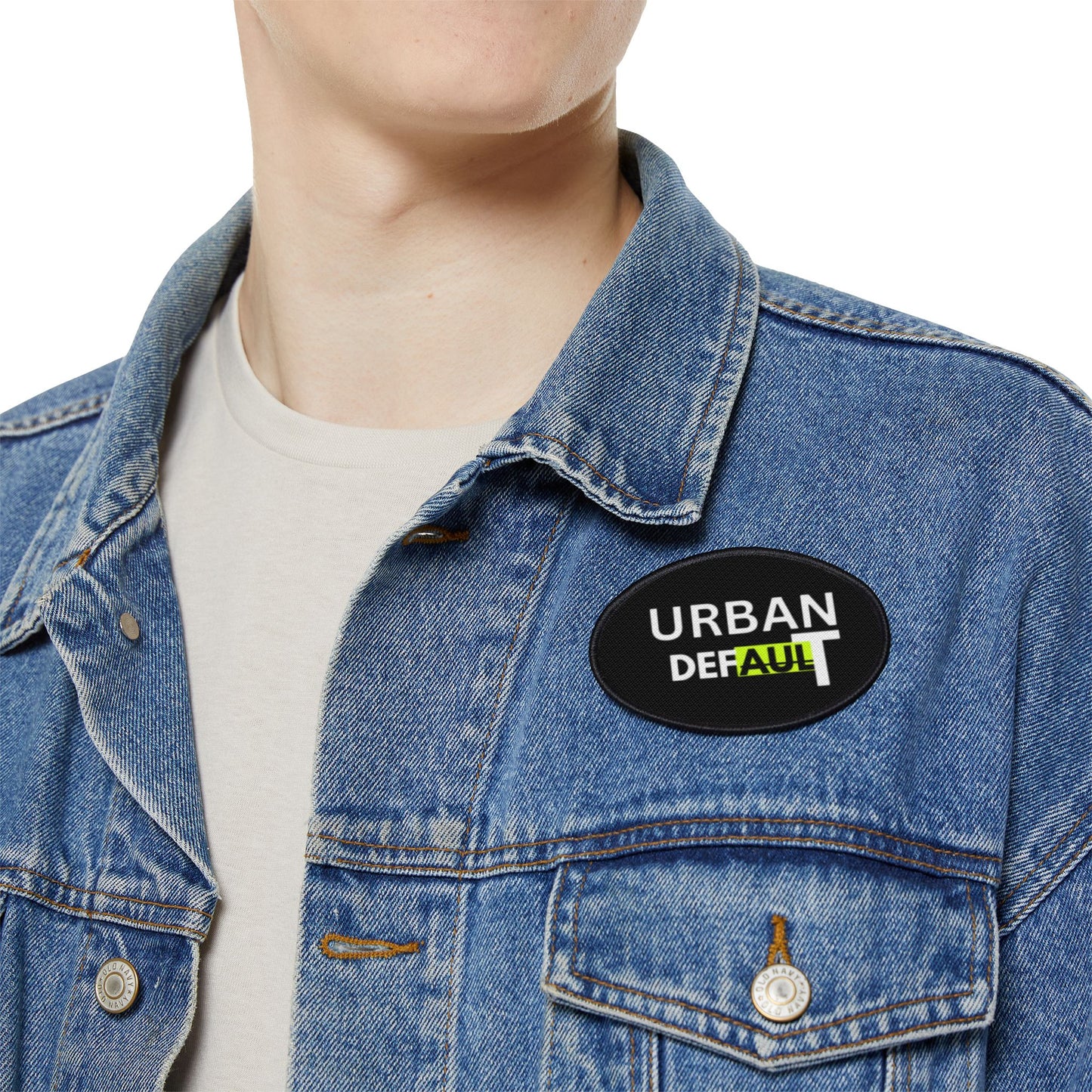 Urban Default Iron-On Patch - Trendy DIY Customization for Jackets & Bags