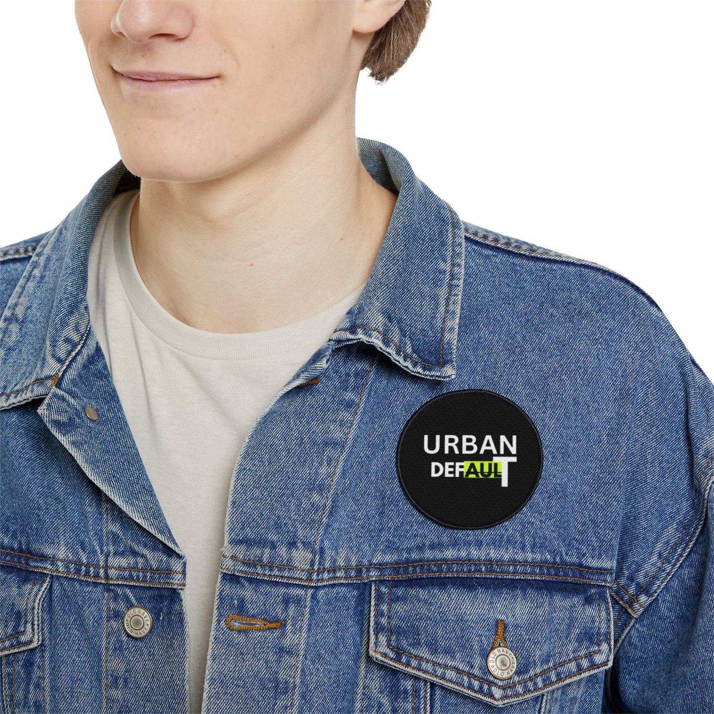 Urban Default Iron-On Patch - Trendy DIY Customization for Jackets & Bags